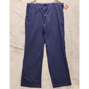 Carharrt Men's Navy Blue Ripstop Lower Rise Straight Leg Drawstring Pants 2X NEW